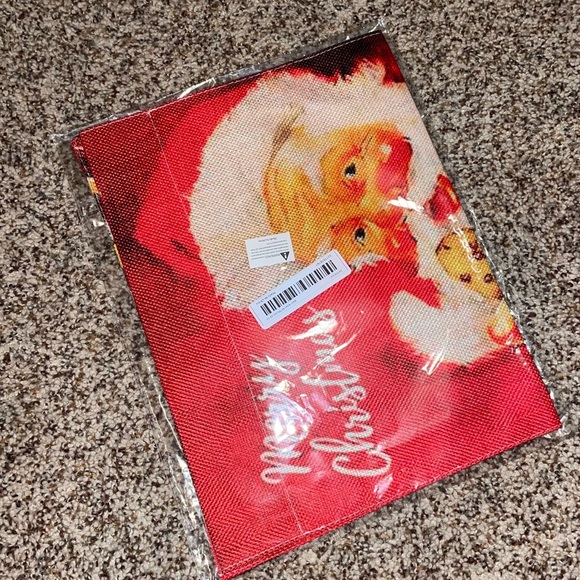 Merry Christmas Santa canvas garden flag - Picture 3 of 3